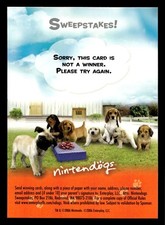 2006 Nintendogs #NNO Sweepstakes Black Back picture