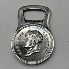 Vtg Christofle France Silver Plated Bottle Opener Napoleon Emperor Bee Signed  picture