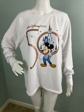 Women's Walt Disney World Mickey Mouse EARidescent L/S Pullover Shirt Sz Large picture