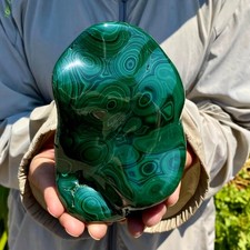 1.87LB Natural Polished Malachite Mineral freeform specimen Reiki Stone picture