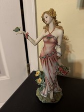 'Summer' Collectible Lady Figurine Flowers and Butterfly 2004 Model 12228-04 picture