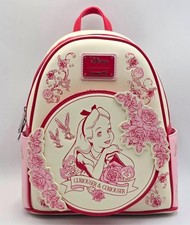 NWT Loungefly Disney Alice in Wonderland floral Mini Backpack scented picture