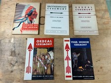 BSA Order of the Arrow Handbooks Vigil, Brotherhood, Ordeal Ceremony Booklets picture