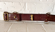 WWI US Army Officer's Leather Belt Captain W.G. Williams 65th Artillery CAC picture