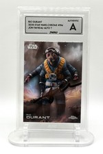 2025 Topps Star Wars Chrome Rio Durant #156 signed by Jon Favreau SWAU picture
