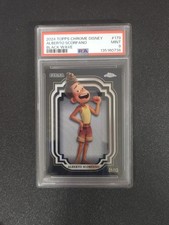 ALBERTO SCORFANO 2024 TOPPS CHROME DISNEY Black Wave REFRACTOR /10 PSA 9 picture