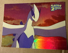 RAINBOW FOIL 2000 Topps Pokemon The Movie 2000 Lugia Checklist  picture
