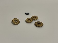(4) Antique USMA Civil War Brass Trouser Shirt Buttons picture