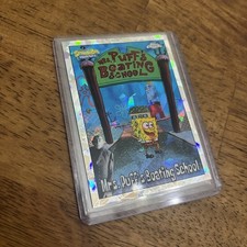 2025 Topps Chrome SpongeBob #123 Mrs. Puff’s Boating School  /25 Night Shift SSP picture