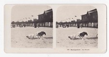 Heringsdorf Germany Beach Stereoview Neue Photographische Gesellschaft 1903 picture