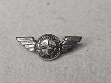 Very Vintage Braniff Airways Wings Badge Sterling silver Small 3/4