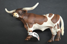 Schleich 13275 Texas Longhorn Bull – Retired – Farm Animal Figurine – Hand Paint picture