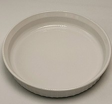 HTF VTG Corning Ware F-8-B Medium Size Pyroceram French White Quiche Tart Dish picture