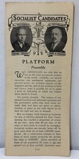 Rare 1928 Socialist Candidates Platform - Norman Thomas for President picture