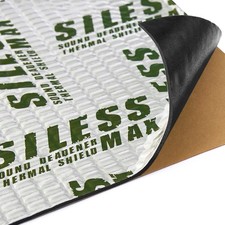 Siless MAX 120 mil 30 sqft Car Sound Deadening Butyl Damping Mat Silver picture