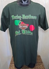 HARLEY-DAVIDSON ST. KITTS Green S/S T-shirt Men's Sz 3XL ***CHEST 50