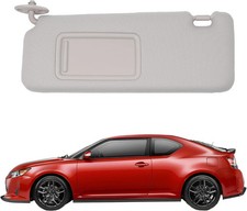 Left Driver Side Sun Visor Compatible with Toyota Scion TC (Gray) picture