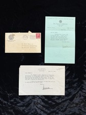 H. L. (HENRY LOUIS) MENCKEN - TWO TYPED LETTERS SIGNED 1932 1942 picture