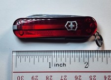 Victorinox Classic SD Swiss Army Knife Translucent Ruby-58 mm-NEW WITHOUT BOX picture