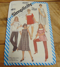 Simplicity Misses Maternity Top Pants Dress Pattern sz 12  #6251 UNCUT picture