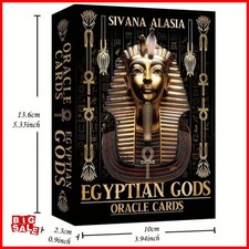Egyptian Gods Oracle Cards - Ancient Egypt Divination Deck 12.6*8.9cm for Medita picture