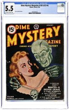 Dime Mystery Magazine Pulp Jan 1946 Vol. 32 #4 CGC 5.5 4401602014 picture