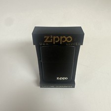 Zippo Black Matte Lighter w/Box - Never Fired picture
