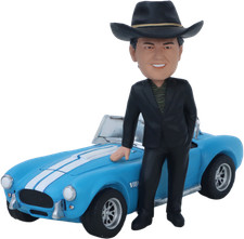 Carroll Shelby  24 Hour Le Mans Bobblehead picture