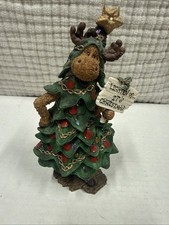 Boyds Bears Bruce Spruceski Moose Troop Christmas Tree Figurine 36920 picture