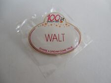 2001 Walt Disney World 100 Years of Magic Walt Name Tag Cast Member Pin 8468 picture