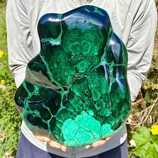19.79LB Natural Polished Malachite Mineral freeform specimen Reiki Stone picture