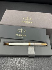 Excellent PARKER Sonnet Pearl Gray Ballpoint Pen Vintage Classic picture