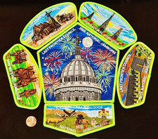 BOY SCOUT BSA LAST FRONTIER OA 133 2026 JAMBOREE 6-PATCH JSP CSP CONTINGENT SET picture