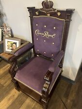 CROWN ROYAL THRONE KING CHAIR MAN CAVE DECOR CROWN DISPLAY picture