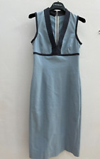 Narciso Rodriguez periwinkle blue gray sheath pencil dress sz 2 iconic picture