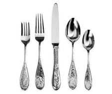 Japanese Bird Audubon by Ricci Stainless Flatware 5-piece Place Setting New picture