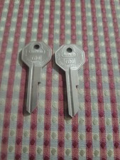 2 Vintage New Chevy GM Briggs & Stratton Basco Knock Out Key Uncut Blank NOS picture