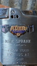 Rare Vintage Ronson Whirlwind Imperial Lighter ROHR Aircraft 10 years award  picture