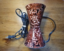 Vintage 90's Lava Lite Safari Series Snake Skin Snakeskin Chocolate Base Only picture