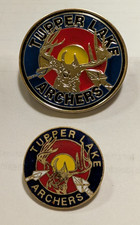 A pair of Tupper Lake (New York) Archers pinback buttons picture