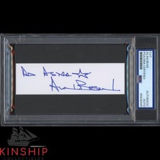 Alan Bean signed Cut PSA DNA Slabbed Moonwalker Space Apollo Auto C6404 picture