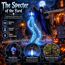 Halloween Soul Harvester Animated Garden Stake Light picture