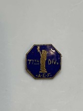 Original WW1 US Army 77th Division Veteran's Pin picture