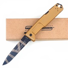 Edc Antique Large Old Carbon Steel Pocket Folding Knife Hunting Camping Knives picture