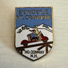 1960’s Skimobile Mt. Cranmore No. Conway NH Enamel Lapel Pin picture