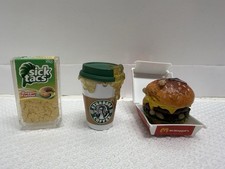 Zuru Mega Gross Minis Lot of 3 Series 1 McMaggots Burger Starbarf Sick Tacs picture