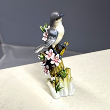Robert Olszewski Mocking Bird with Peach Blossoms #6 LE 800 Miniature 1995 picture
