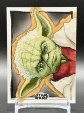 2026 Topps Chrome Star Wars Yoda Sketch Silver Foil 1/1 Ian McKesson picture