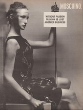 Vintage 1990s Moschino 'Without Passion Fashion Is Just Another Business' picture