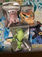 Pokémon TCG Mythical Squishy Mew, Celebi, Victini Foam Figures Set of 3 picture